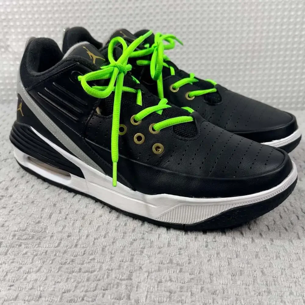 Jordan Max Aura 5 Sneakers Black Metallic Gold White DZ4353-017